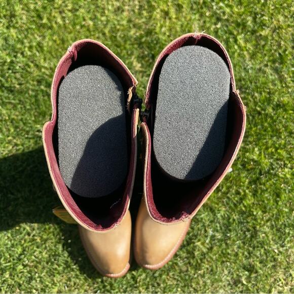 Ariat Alta Tan 3 Buckle Leather Riding Boots NWT Size 6.5 - Picture 9 of 12